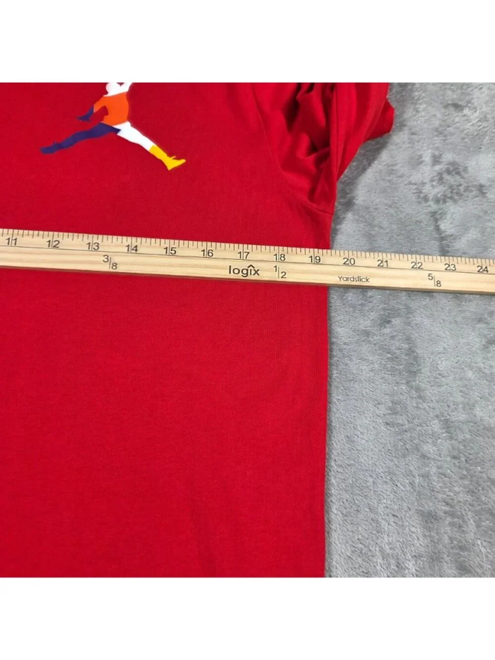 Nike Jordan Shirt Mens Medium Red Sport DNA 23 HBR Long Sleeve Jumpman Tee